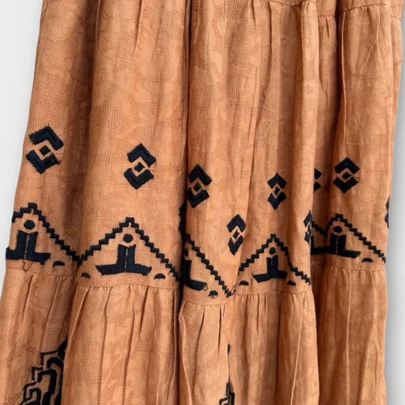 Anthropologie Bohemian Tiered Midi Skirt - Picture 13 of 13
